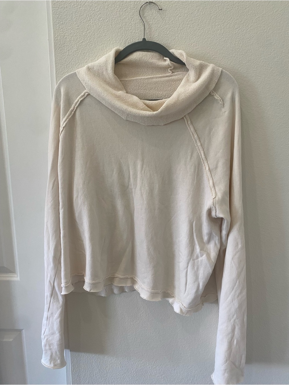 Cozy Cream Cowl Neck Women's Sweater